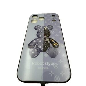 Fashion Cute Robot Bear Phone Case for iPhone 17 Pro Max Protective Soft Shell
